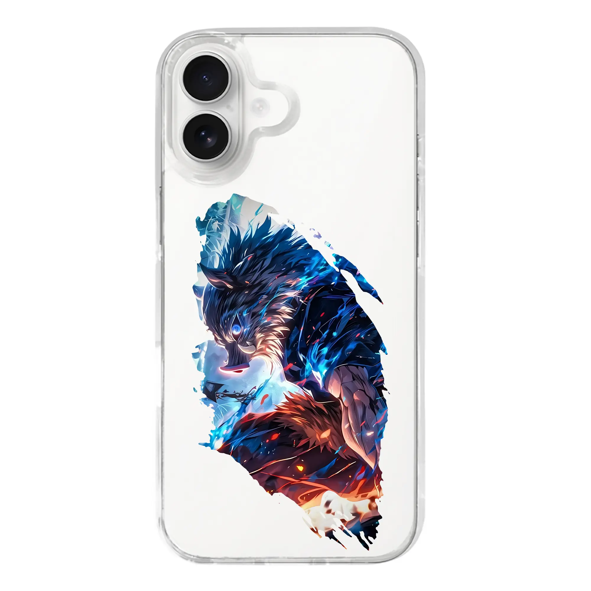 鬼滅の刃 グッズ,嘴平 伊之助 - iPhone 17シリーズ 透明スマホケース – 薄型・耐衝撃・精密フィット保護カバー